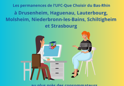 Drusenheim et Niederbronn-les-bains : prochaines permanences de l&rsquo;UFC-Que Choisir du Bas-Rhin