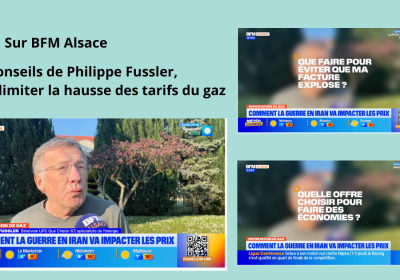 Sur BFM Alsace : les conseils de Philippe Fussler, pour limiter la hausse des tarifs du gaz